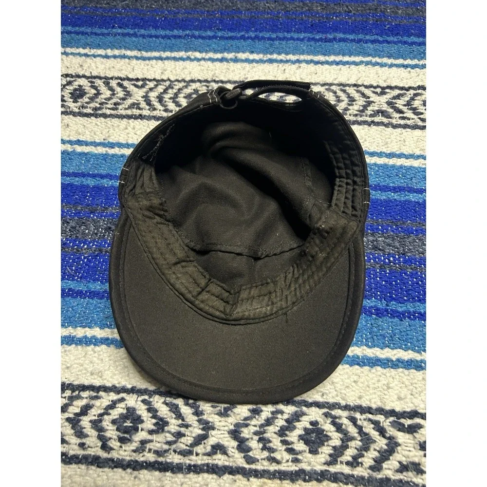 Vintage Y2K Steamboat Springs Black Cadet Cap Adjustable Embroidered Patrol Hat
